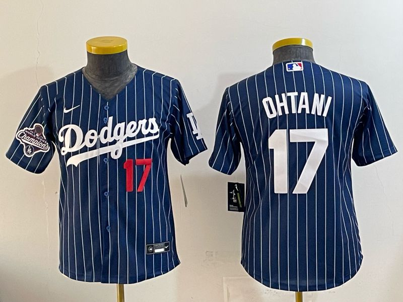 Youth Nike 2026 Los Angeles Dodgers #17 Ohtani  Blue Stripe Game MLB Jersey 120812